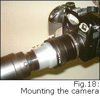 Mounting of camera